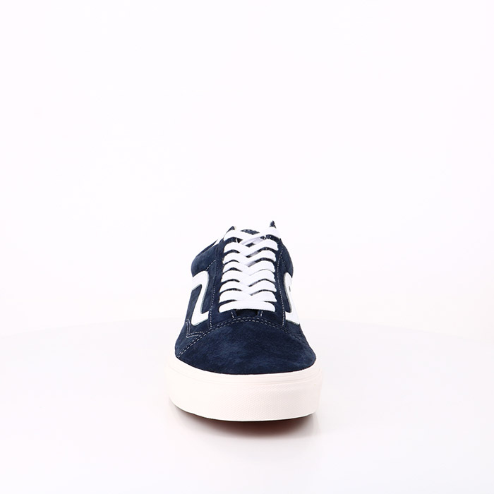 Vans chaussures vans old skool daim (pig suede) parisian night snow white bleu1557701_4