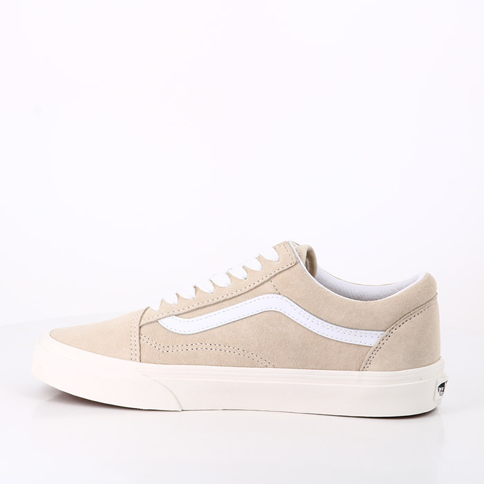 Vans chaussures vans old skool daim (pig suede) sandshl snow white 1557801_3