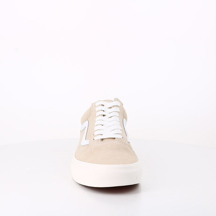 Vans chaussures vans old skool daim (pig suede) sandshl snow white 1557801_4