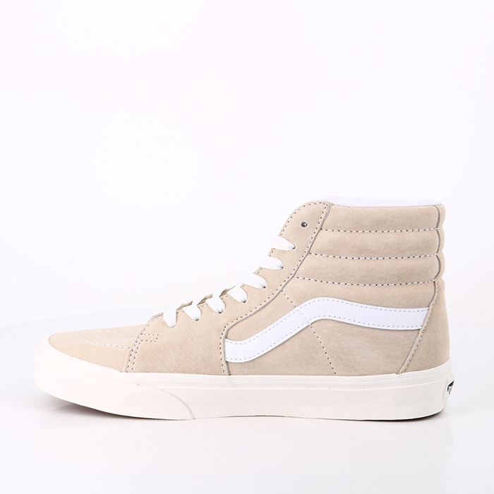 Vans chaussures vans sk8 hi daim (pig suede) sandshl snow white beige1557901_3