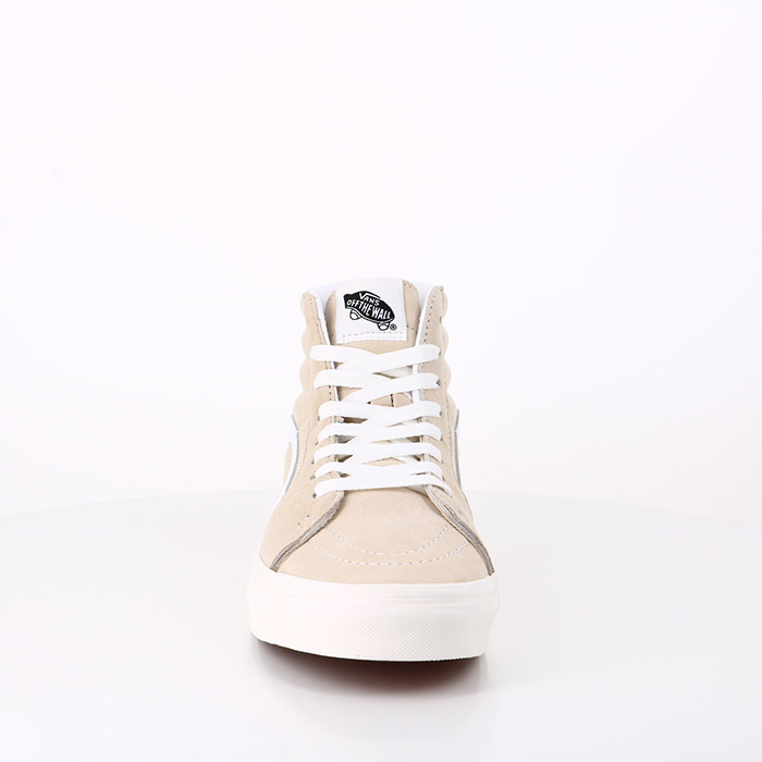 Vans chaussures vans sk8 hi daim (pig suede) sandshl snow white beige1557901_4