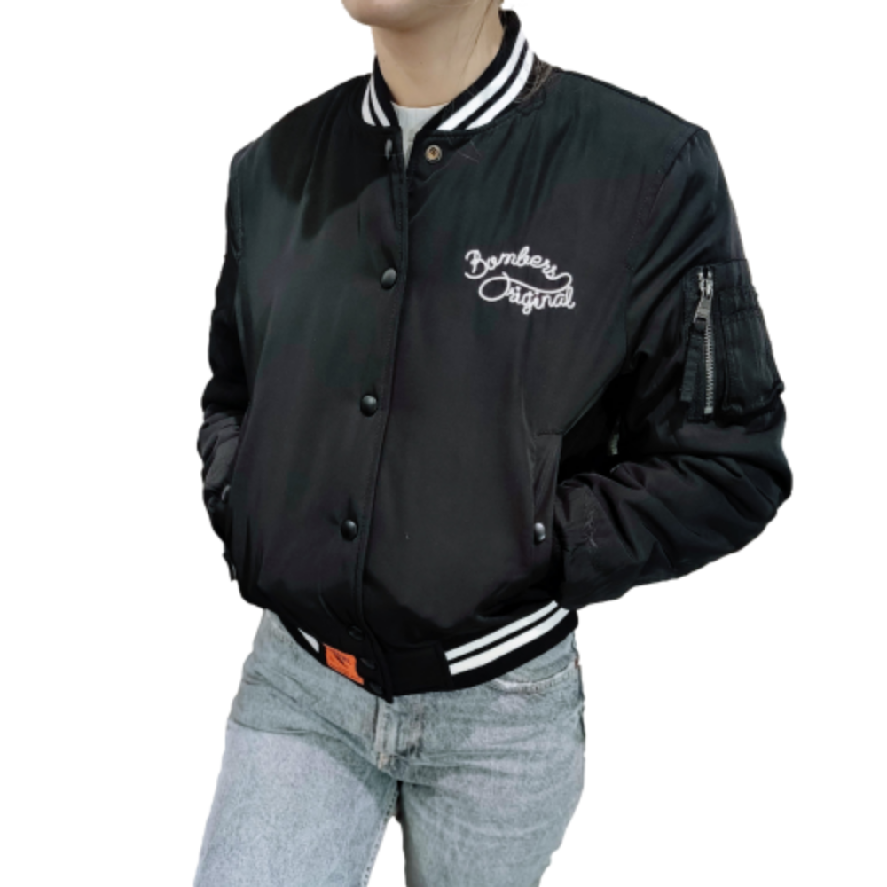 Bombers blouson bombers women snapper black noir