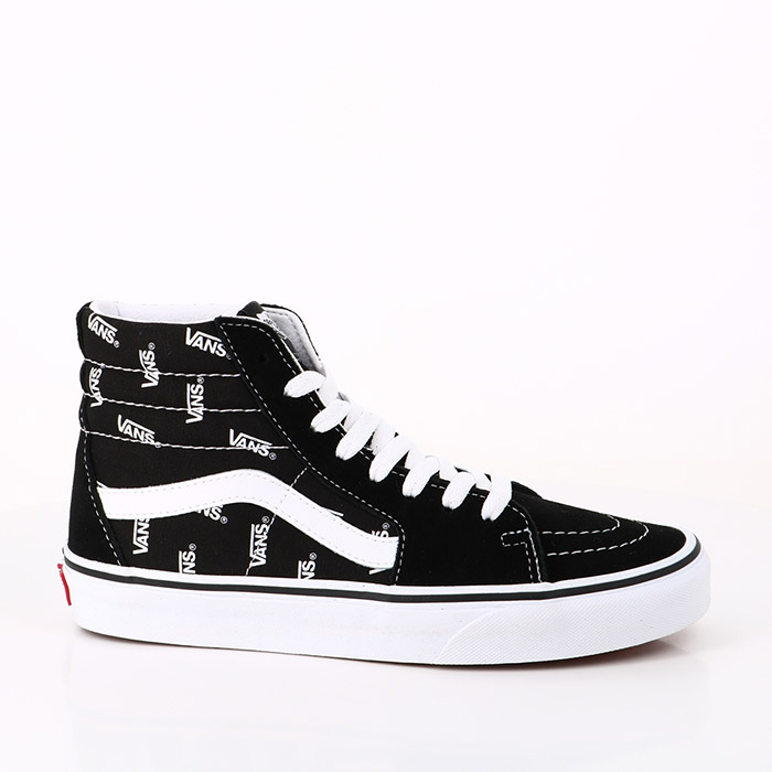 Vans chaussures vans sk8 hi (vans) black true white noir1559201_1