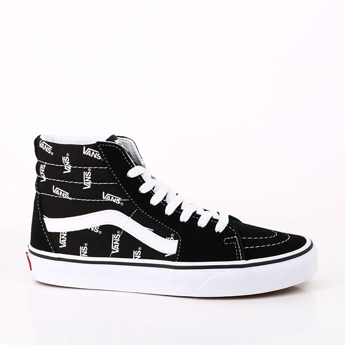 Vans chaussures vans sk8 hi (vans) black true white noir