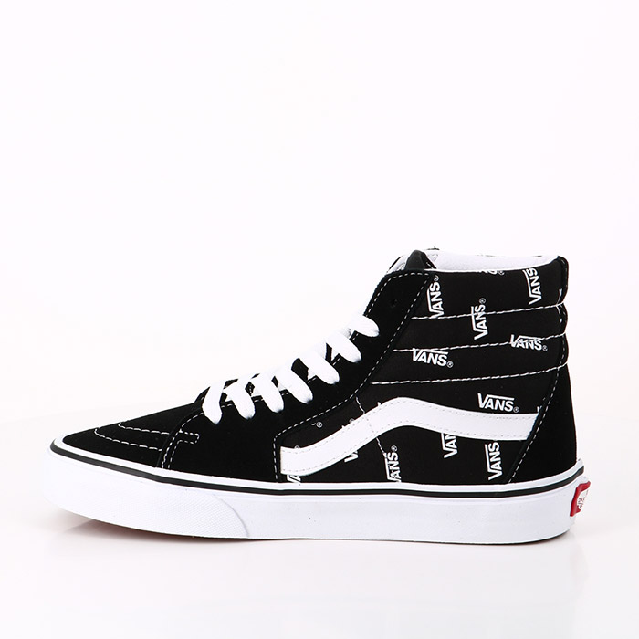 Vans chaussures vans sk8 hi (vans) black true white noir1559201_3