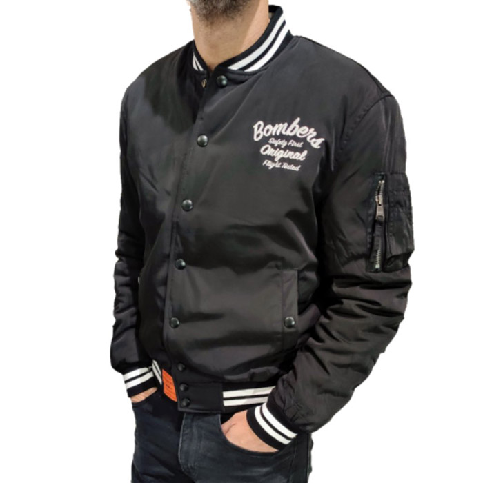 Bombers blouson bombers men snapper black noir1559901_3