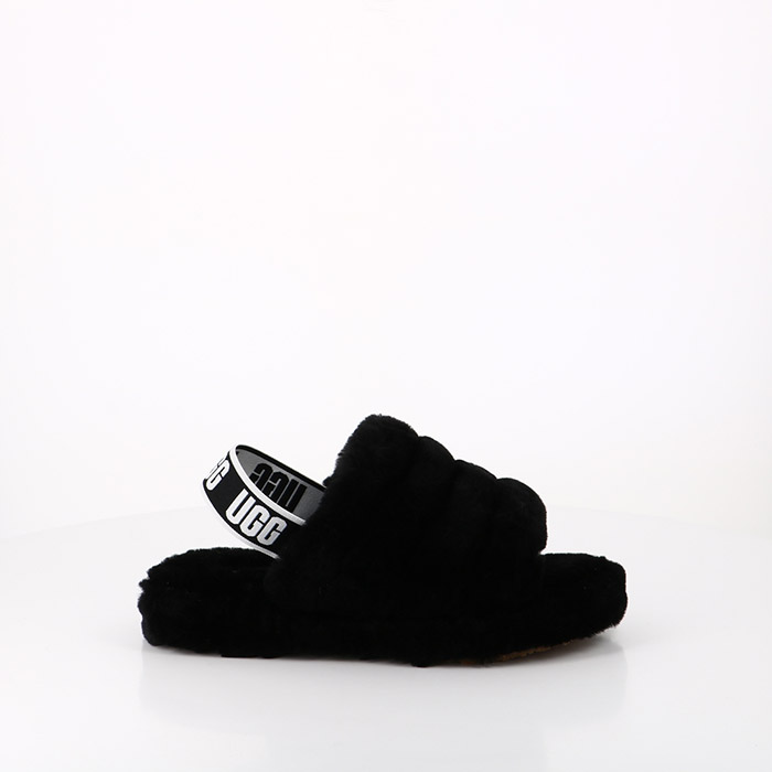 Ugg chaussures ugg enfant fluff yeah slide black noir