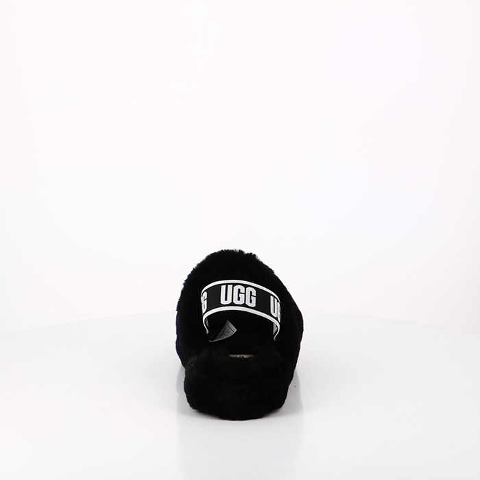 Ugg chaussures ugg enfant fluff yeah slide black noir1560901_3