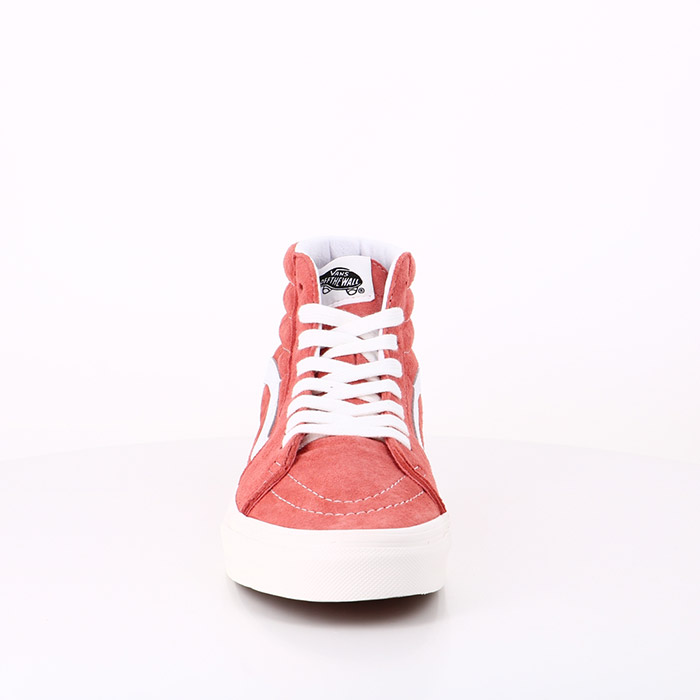 Vans chaussures vans sk8 hi terracotta snow white en daim 1561701_4