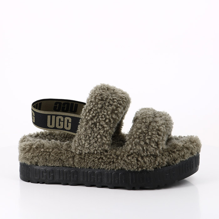 Ugg chaussures ugg oh fluffita sandales burnt olive 