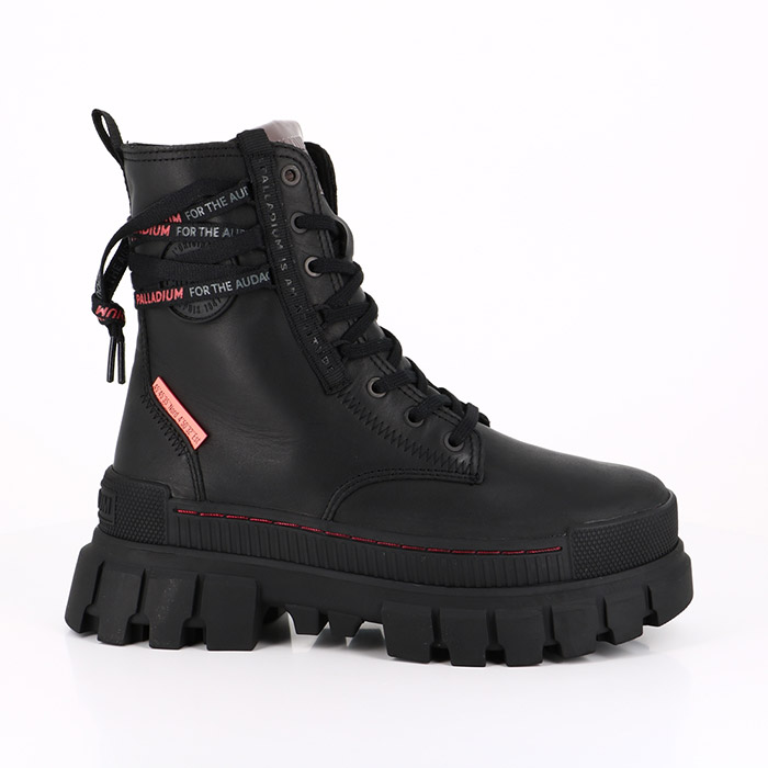 Palladium chaussures palladium revolt boot leather black black noir