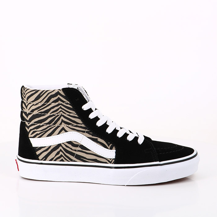 Vans chaussures vans safari multi sk8 hi mix true white imprimes animal