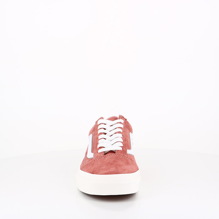 Vans chaussures vans old skool terracota snow white en daim rose1570701_2