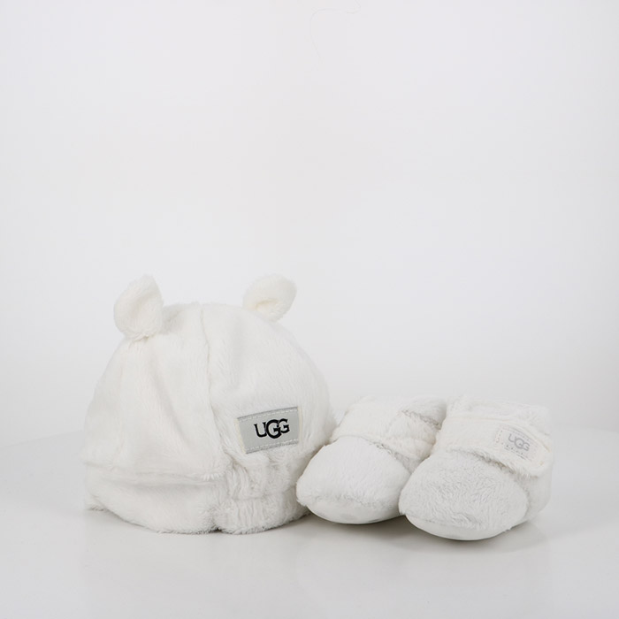 Ugg chaussures ugg bebe i bixbee and beanie blanc