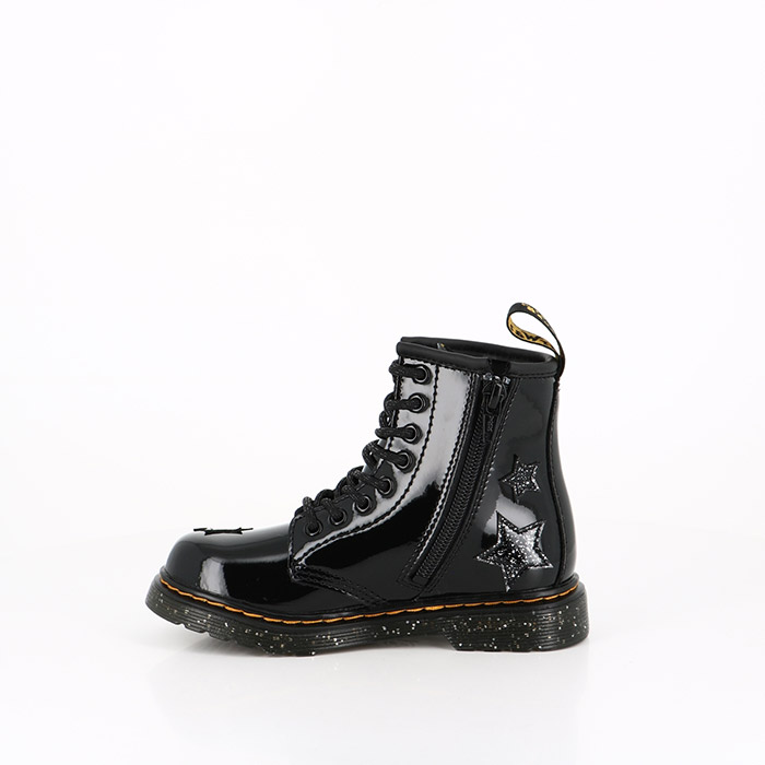 Dr martens chaussures dr martens enfant 1460 black patent lamper cosmic glitter noir1573301_3