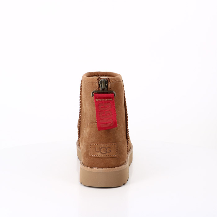 Ugg chaussures ugg classic mini logo zip chestnut marron1576101_2