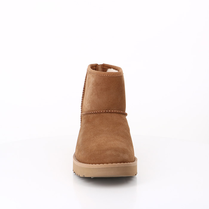 Ugg chaussures ugg classic mini logo zip chestnut marron1576101_4