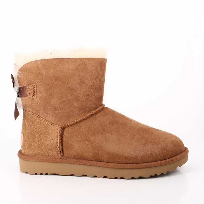 Ugg chaussures ugg mini bailey bow ii bottes chestnut marron