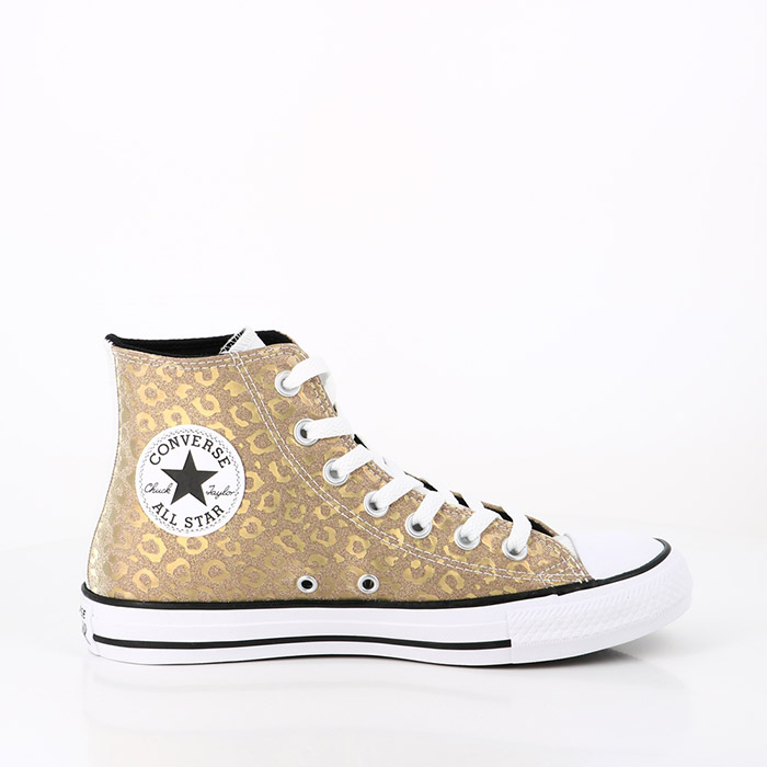 Converse chaussures converse chuck taylor all star authentic glam or saturne blanc blanc or