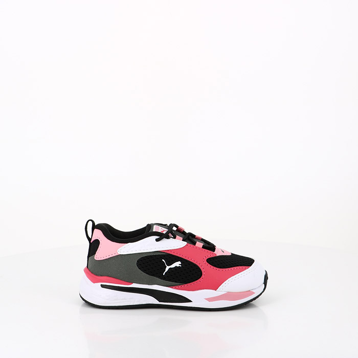 Puma chaussures puma bebe rs fast ac inf black peony paradise pink rouge
