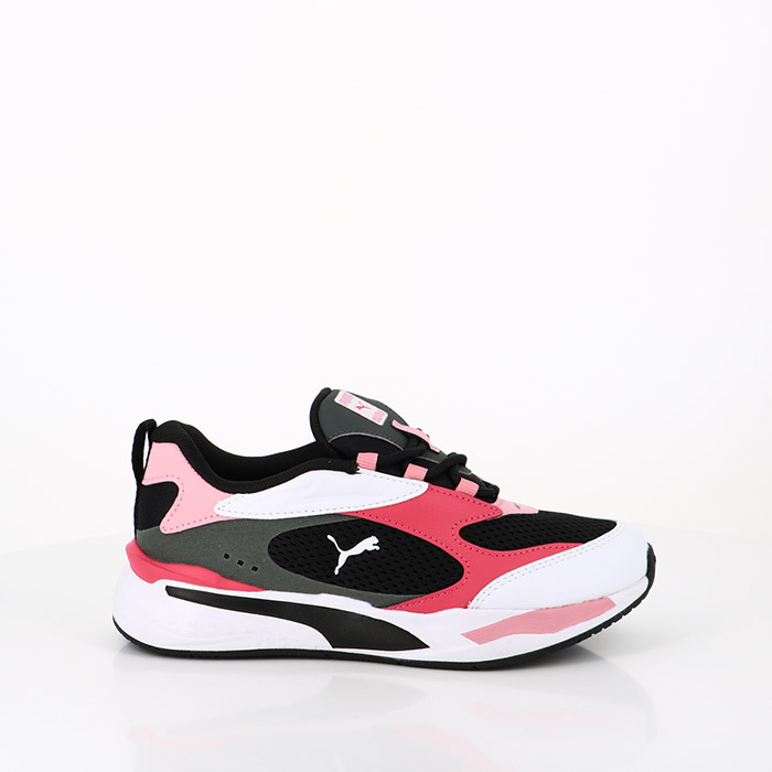 Puma chaussures puma enfant rs fast ps black peony paradise pink rouge