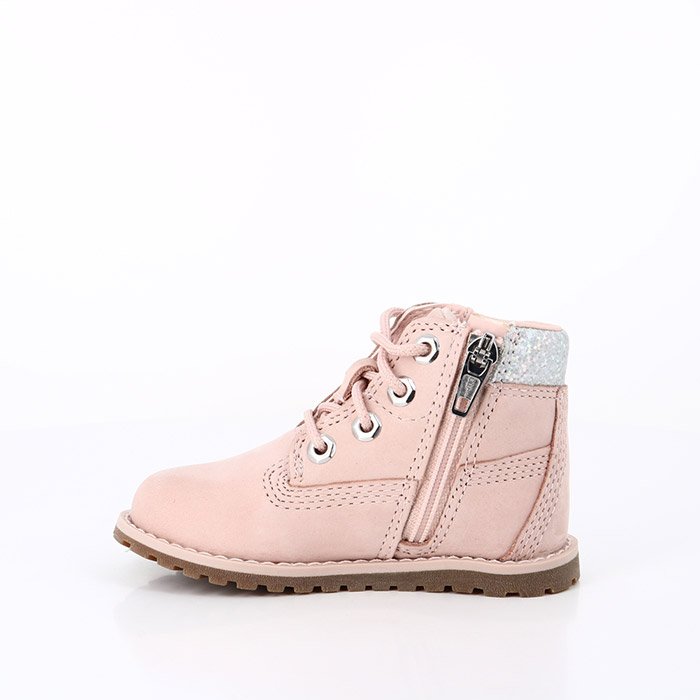 Timberland chaussures timberland bebe 6 inch boot pokey pine rose clair 1577401_3