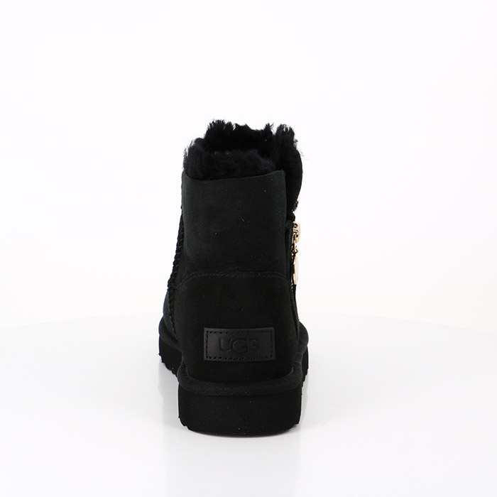 Ugg chaussures ugg bailey zip mini bottes black noir1577501_2