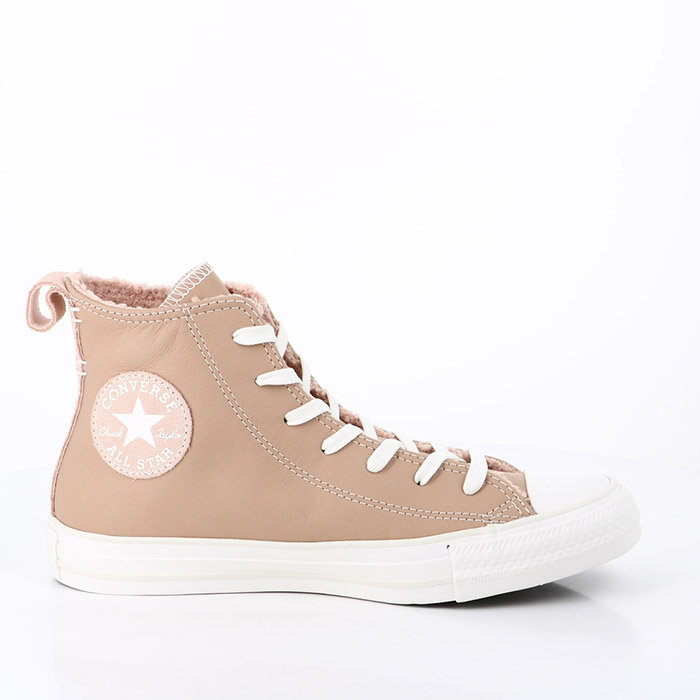 Converse chaussures converse chuck taylor all star cozy tones brun champagne rose crepuscule rose