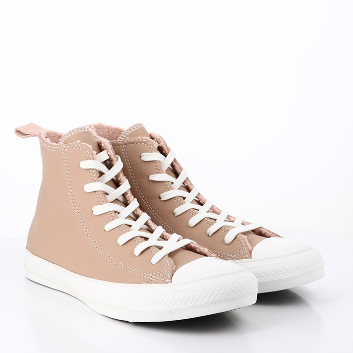 Converse chaussures converse chuck taylor all star cozy tones brun champagne rose crepuscule 1579101_2