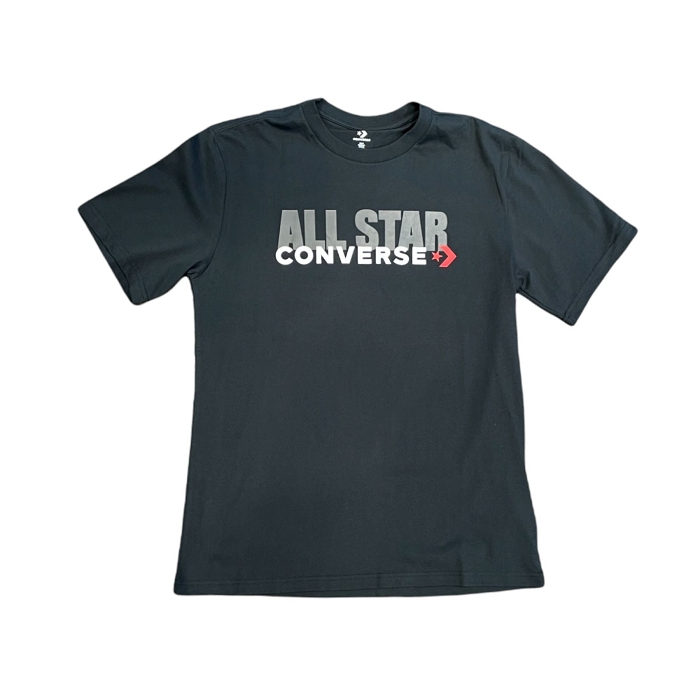 Converse textile converse teeshirt all star black noir2500401_1