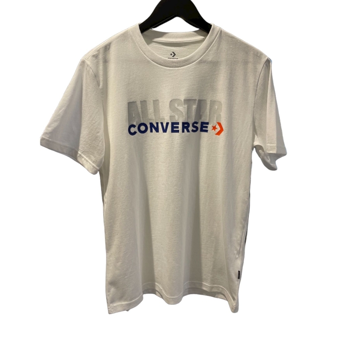 Converse textile converse teeshirt all star white blanc