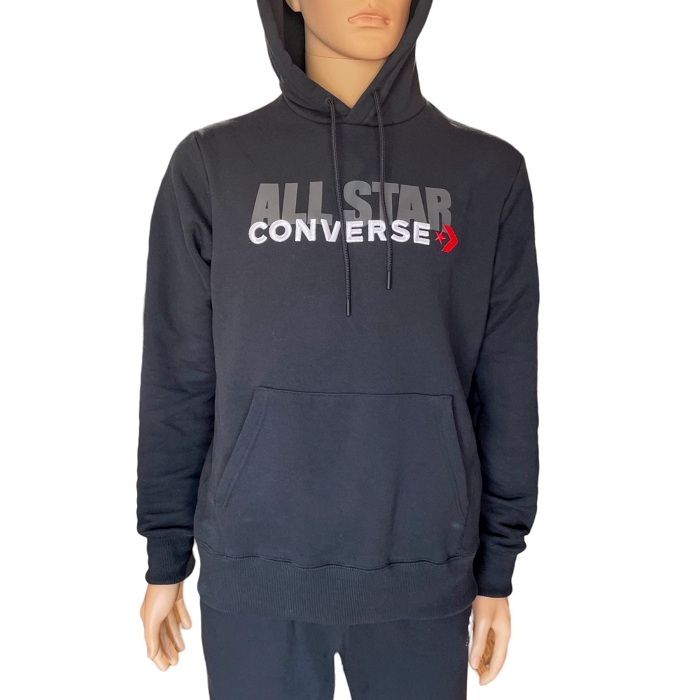 Converse textile converse hoodie allstar black noir