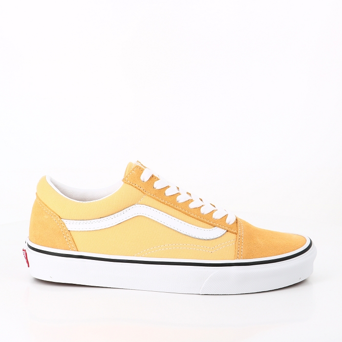 Vans chaussures vans old skool flax jaune true white jaune