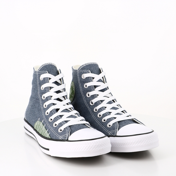 Converse chaussures converse chuck taylor all star stitched recycled canvas  midnight navytreelineegret gris2504501_5