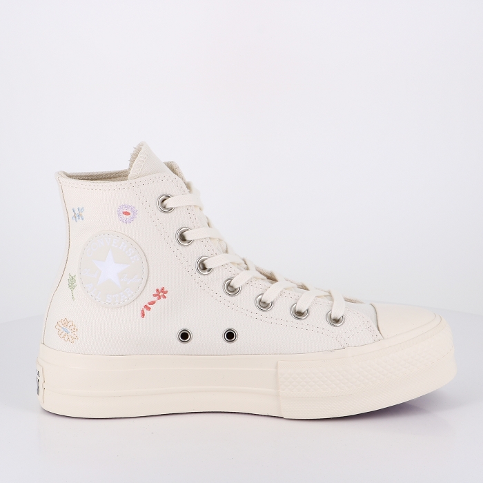 Converse chaussures converse chuck taylor all star lift hi things blanc