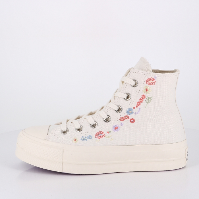 Converse chaussures converse chuck taylor all star lift hi things blanc2504701_3