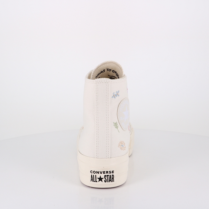Converse chaussures converse chuck taylor all star lift hi things blanc2504701_4