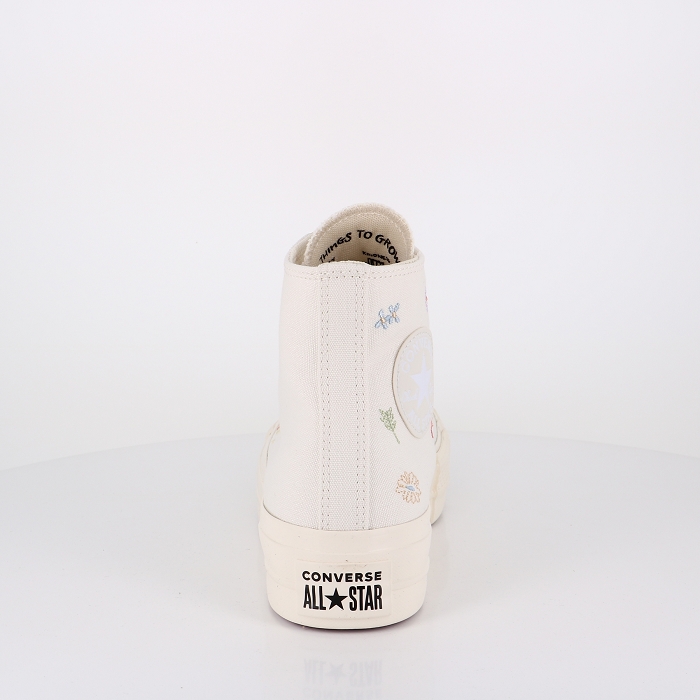 Converse chaussures converse chuck taylor all star lift hi things blanc2504701_4