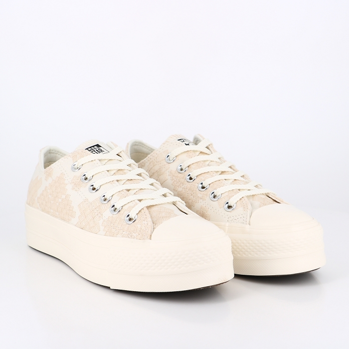 Converse chaussures converse lift ox vintage white egret egret cream blanc2505801_5