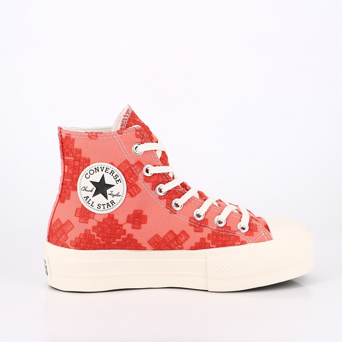 Converse chaussures converse lift hi bright orange madder mantra 