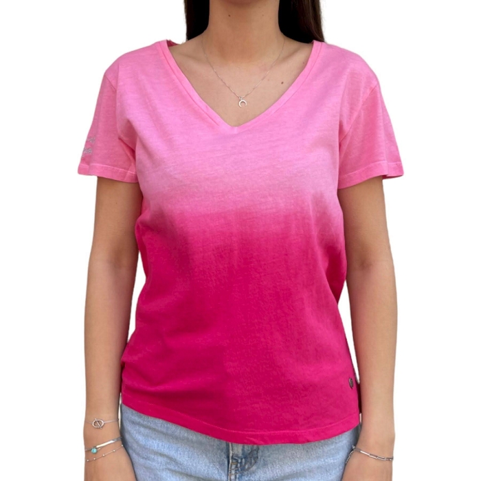 Les tropeziennes textile les tropeziennes lennie rose tee shirt 2506501_1