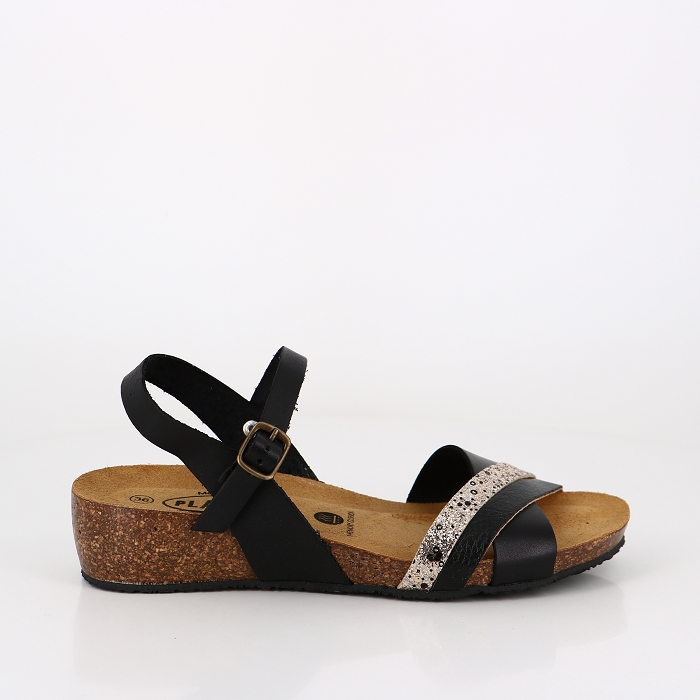 Plakton chaussures plakton norte vaqueta elefante negro oro 