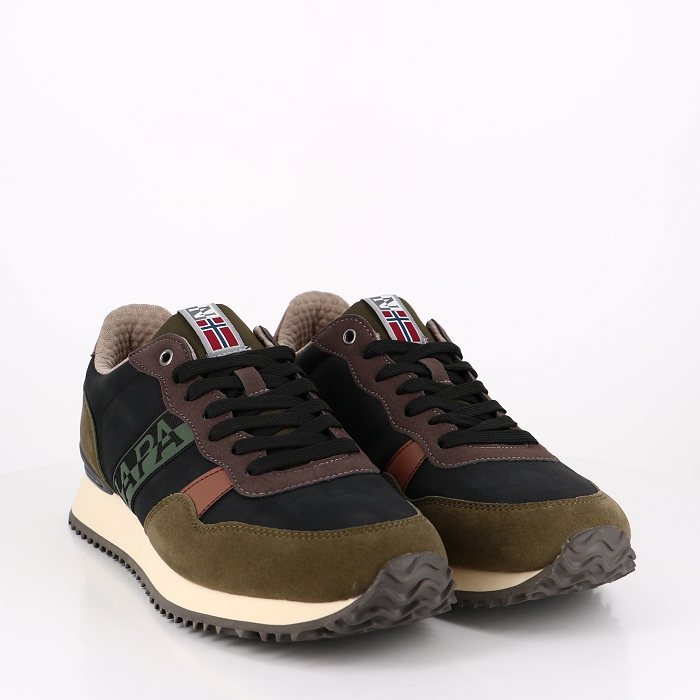 Napapijri chaussures napapijri man running green black khaki2516901_5