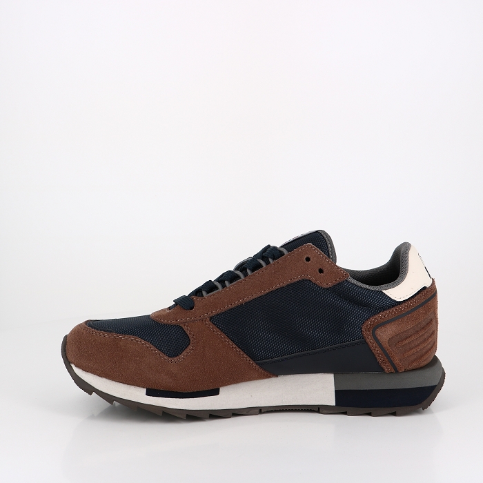 Napapijri chaussures napapijri man suede brown navy bleu2517101_3