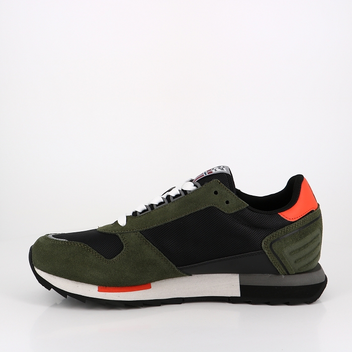 Napapijri chaussures napapijri green black man suede nylon running bleu2521401_3