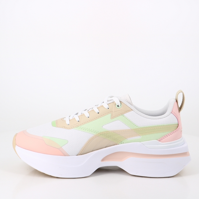 Puma chaussures puma kosmo rider soft white rose dust blanc2523401_3