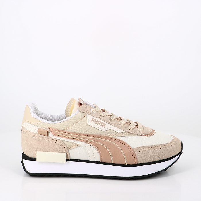 Puma chaussures puma future rider displaced pristine granola marron