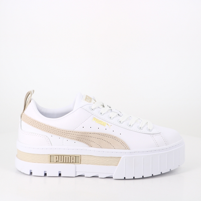 Puma chaussures puma mayze lth white peyote blanc