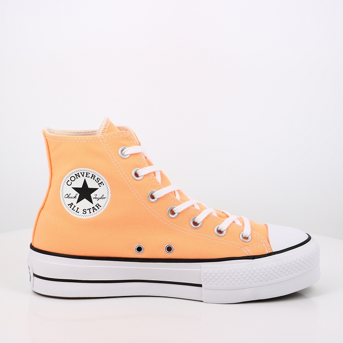 Converse chaussures converse hi lift platform peach beam jaune