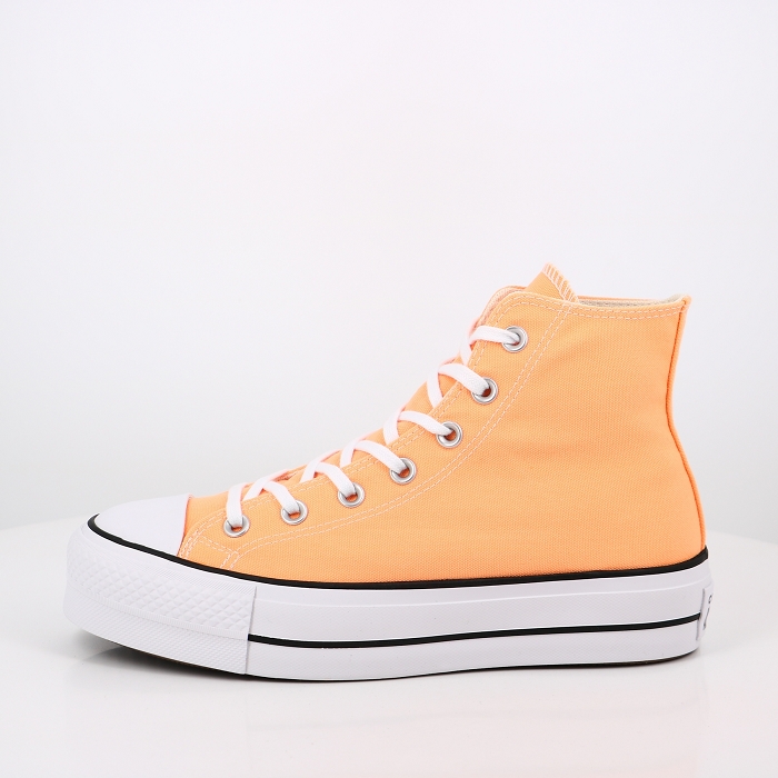 Converse chaussures converse hi lift platform peach beam jaune2526301_3